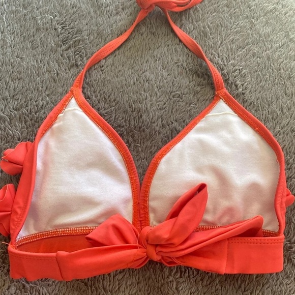 Red Ruffle Flower Bikini Size 12 - Picture 2 of 4